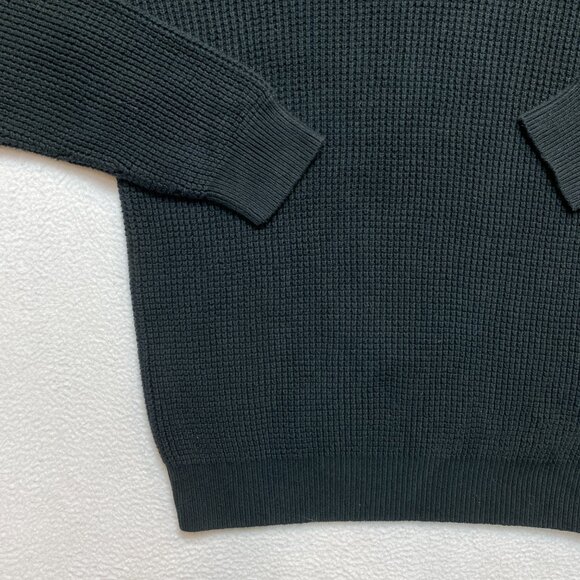 French Connection Military Sweater Mens M Navy Textured Crew Neck Pullover - Picture 4 of 11